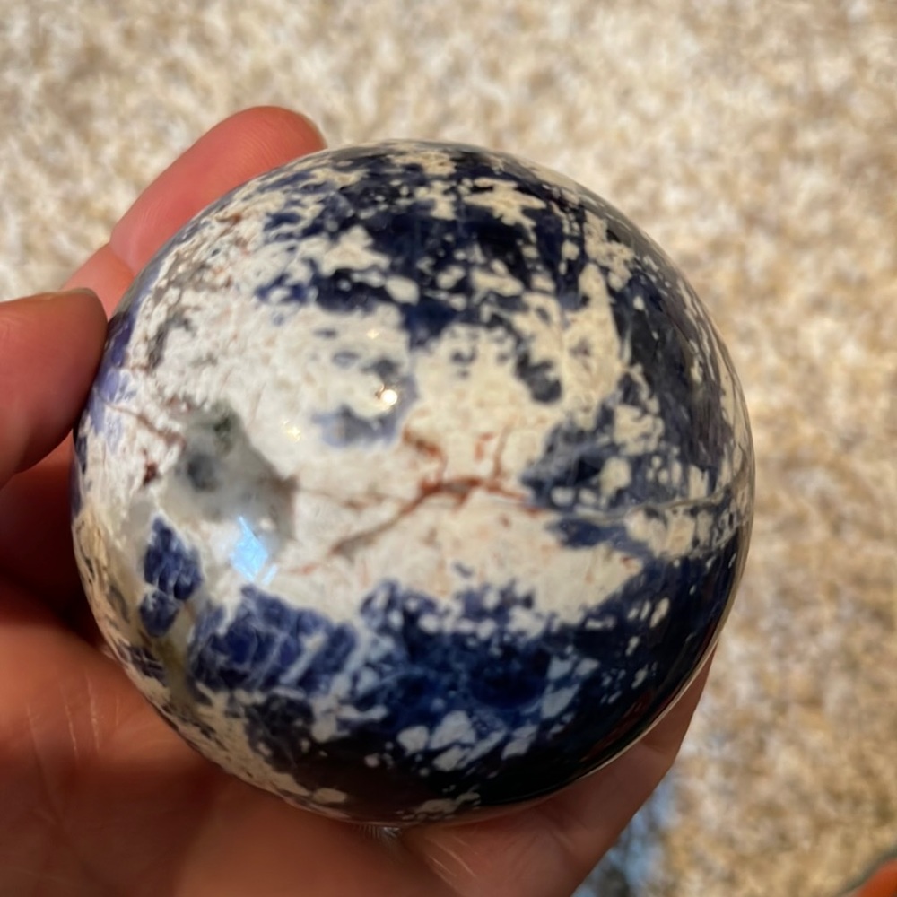 SODALITE MOONSTONE SPHERE